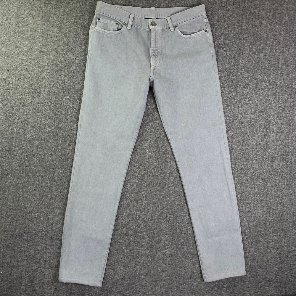 Ermenegildo Zegna Roccia Jeans Men 35x31 Slim Fit Gray Trousers Pants